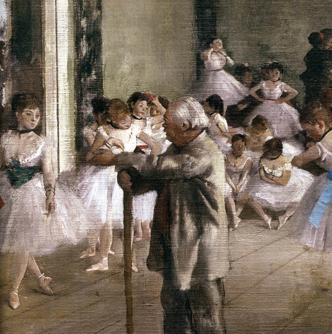 La lezione di ballo - Musée d'Orsay, Paris, dettaglio 1